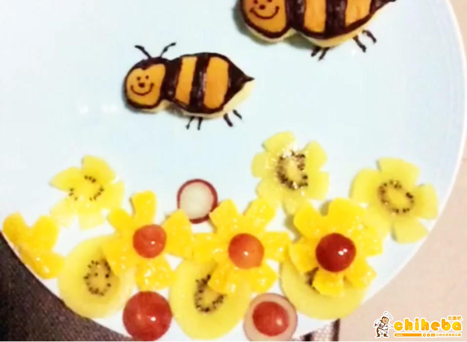 创意趣味儿童餐—两只小蜜蜂的做法 步骤5